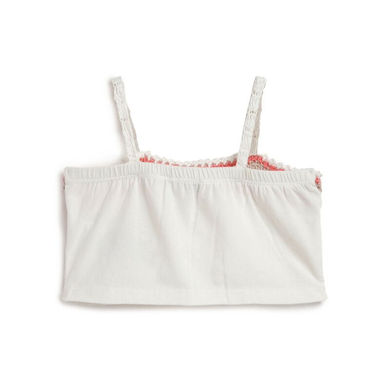 Girls Bronze Solid Sleeveless Top image number 1